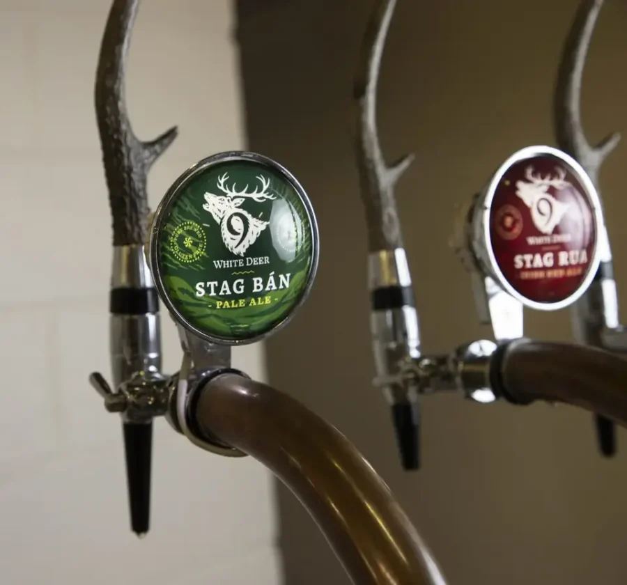 Round Acrylic Frogeye Lens Beer Pump Badge, Custom Printed Domed Fish Eye Tap Marker for Draft Beer Tap Wall Dispensers