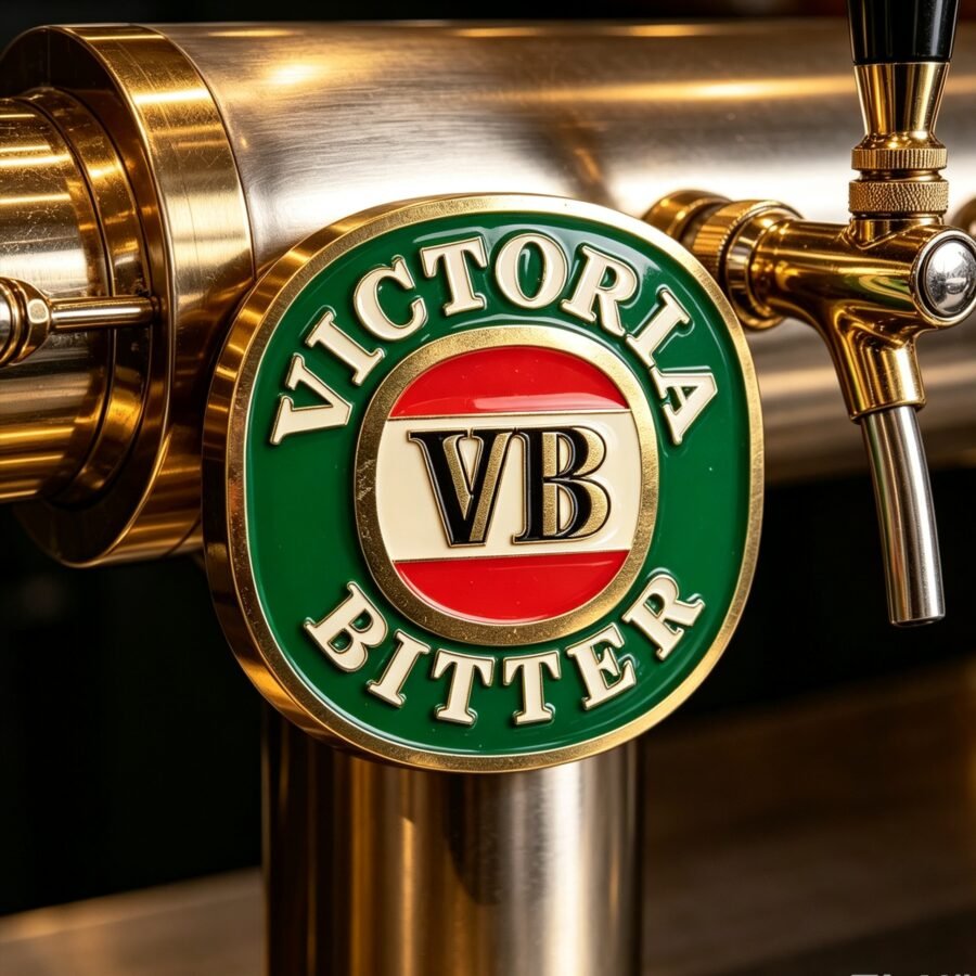 Enamel metal beer tap badge, custom branded beer faucet marker for pub and home bar