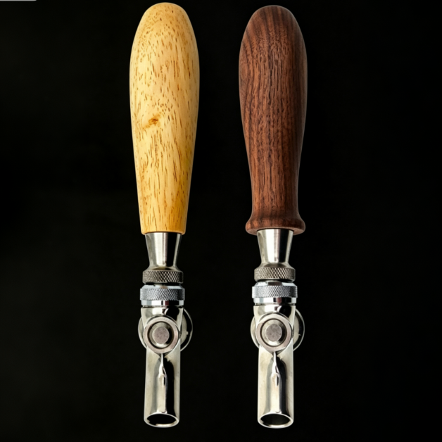 Wooden Beer Tap Handle, Custom Logo Engraved Hardwood Draft Beer Handle, Durable Bar Tap Replacement